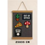AHWALL AHWPTCHDVR001 Patch Duvarı Arma Duvar Askısı Patch Organizeri 25X35 Cm