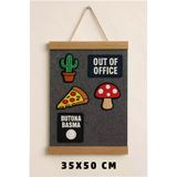 AHWALL AHWPTCHDVR003 Patch Duvarı Arma Duvar Askısı Patch Organizeri 35X50 Cm