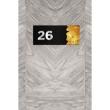 Ahwall Dekoratif Aynalı Kapı Numarası Pleksi No: 26 Gold