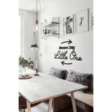 Ahwall Dream Big Little One Yazılı Dekoratif Ahşap Tablo