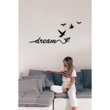 Ahwall Dream Yazılı Dekoratif Ahşap Tablo, 53 x 20