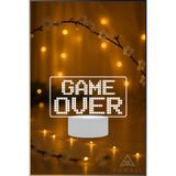 Ahwall Game Over Yazılı 3D Dekoratif Led Lamba