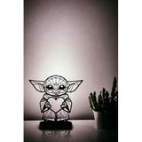Ahwall Geometrik Serisi Premium Grogu Baby Yoda Dekoratif Biblo & Figür Masaüstü Stantlı