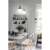 Ahwall Hakuna Matata Yazılı Dekoratif Ahşap Tablo