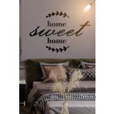 Ahwall Home Sweet Home Yazılı Dekoratif Ahşap Tablo
