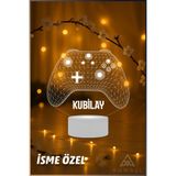 Ahwall İsme Özel Gamer Oyun Kolu 3D Dekoratif Led Lamba