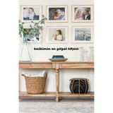 Ahwall Kalbimin En Güzel Köşesi Yazılı Dekoratif Ahşap Tablo