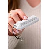Ahwall Keycap Mekanik 4'Lü Tuş Takımı Klavye Anahtarlık Granit Desenli (Blue Switch Mekanizma)