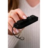 Ahwall Keycap Mekanik 4'Lü Tuş Takımı Klavye Anahtarlık Siyah (Blue Switch Mekanizma)
