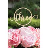 AHWALL Three Pasta Çubuğu Pasta Süsü Ahşap Mdf