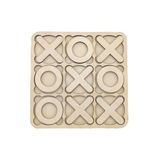 Ahwall Tic Tac Toe Oyunu Ahşap Mdf x o x Oyunu Zeka Geliştirici Oyuncak