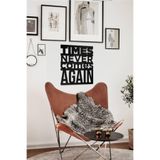 Ahwall Times Never Comes Again Yazılı Dekoratif Ahşap Tablo