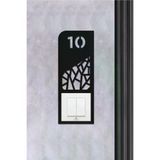 AHWALL WOODWORKING Dekoratif Daire Kapı Numarası Zil Priz Çerçevesi, No: 10 AWKP010