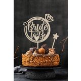 AHWART Bride to Be Pasta Süsü Mdf Topper Yıldız Hediyeli