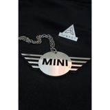 AHWART Mini Cooper Araba Dikiz Aynası Süsü Mini Cooper Logosu KROM Pleksi Araba Süsü
