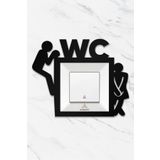 AHWART WC Ahşap Priz Çerçevesi, Dekoratif Priz ve Anahtar Çerçevesi