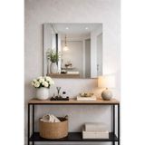 Ahzen Cam Modern Çerçevesiz Kare Ayna - Banyo Antre Ve Dresuar Aynası