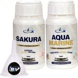 Aib Cleanx Robot Süpürge Deterjanı 2'li Paket Aqua Marine & Sakura Çiçeği Beyaz Sirkeli 2 x 250 ml - 1