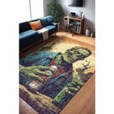 Aida Home Deceta Şönil Gamer Halısı,Pamuk Tabanlı,Yıkanabilen, Kaydırmaz,Genç Odası Oyuncu ,Gaming Halısı