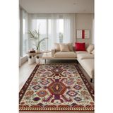Aida Home Emara Şönil Doğal Pamuk Tabanlı Salon Halısı Kaymaz Antibakteriyel Yıkanabilir Kilim