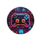 Aida Home Gampe Kadife Oyuncu Odası Halısı Kaymaz Pamuk Tabanlı Yıkanabilir Yuvarlak Gamer Halısı