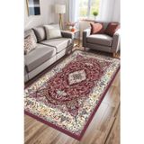 Aida Home Jesse Vintage Kadife Yıkanabilir Kaymaz Pamuk Tabanlı Antibakteriyel Kilim Salon Halısı