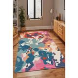 Aida Home Lisa Yıkanabilir Kaymaz Pamuk Taban Kadife Salon, Mutfak Halısı, Yolluk, Kilim