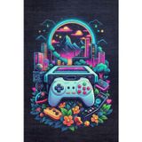 Aida Home Melina Gaming Oyuncu Odası Halısı Şönil Dijital Baskılı Kaymaz Taban Yıkanabilir