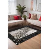 Aida Home Mondego Leopar Yıkanabilir Kaymaz Pamuk Taban Kadife Salon, Mutfak Halısı, Yolluk, Kilim