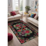 Aida Home Monsa Karabağ Yıkanabilir Kaymaz Pamuk Taban Kadife Salon, Mutfak Halısı, Yolluk, Kilim
