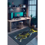 Aida Home Pikac Şönil Gamer Halısı Pamuk Tabanlı,Yıkanabilen,Kaydırmaz Genç Odası Oyuncu Halısı, Gaming Halısı