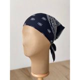 Aida Jewelss %100 Pamuklu Klasik Desen Unisex Bandana Renkli Bandana Etnik Desenli Bandana - 55 - 55 - Siyah