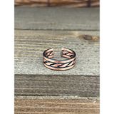 Aida Jewelss Ayarlanabilir Ölçü Saf Bakır Yüzük - Rose Altın