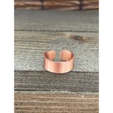 Aida Jewelss Ayarlanabilir Ölçü Saf Bakır Yüzük - Rose - Pembe