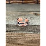 Aida Jewelss Ayarlanabilir Ölçü Saf Bakır Yüzük - Rose