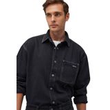Aidan Mavi Black Antrasit Jean Gömlek Regular Fit/Normal Kesim 0210588-85622 Gri-85622 XS