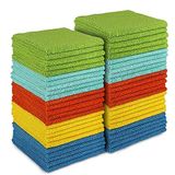 AIDEA Mikrofiber Temizleme Bezleri-50PK, Çok Amaçlı Emici Temizlik Bezleri, Temizlik için Mikrofiber Bezler, Mikrofiber Havlu Temizleme, Ev, Mutfak, Araba, Pencere, Hediyeler için Yıkama Bezi (12 inç