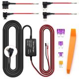 Aienxn Çizgi Kam Hardwire Kiti,Dashcam için 12ft Mikro USB Hardwiring Kit Sigorta,Araç Şarj Cihazı 12V-24V - 5V Kamera Şarj Cihazı Güç Kablosu,4 Sigorta Musluk Kablosu ve Kurulum Aracı ile,