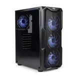 Aıgo Aquarıus Mesh 650W 80+ Argb L17 Argb Reverse Fans X3,Rear: L17 Argb Fans X1 Mid Tower Kasa