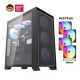 Aıgo Drx70 Mesh At-750W 80+ Bronze Usb3.0 Type-C 4×12Cm Fan Temperli Cam Siyah Atx Kasa