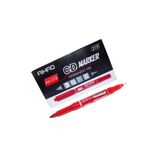 Aihao AH-319 Çift Taraflı Kırmızı 12'li Paket Permanent CD Kalemi