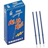 Aihao Mavi Tükenmez Kalem Yedeği 100'lü B107-20 Renkli Refiller ve Mürekkepler Paket