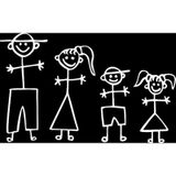 Aile Araba Arka Cam oto Sticker Yapıştırması