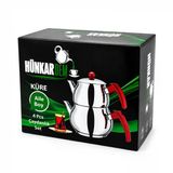 Aile Büyük Boy Küre Çelik Çaydanlık Seti Üst: 1.2Lt - Alt: 2Lt (5680)