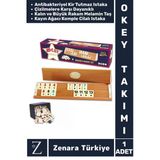 Aile Ev Arkadaş Kahve Cafe Kamp Piknik Oyun Dayanıklı Kir Tutmaz Kayın Ağacı 101 Okey Takımı