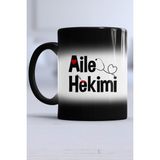 Aile Hekimi Doktora Hediye Kupa Bardak Sihirli - 1 Adet - 300 ml - Siyah