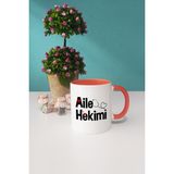Aile Hekimi Doktora Hediye Kupa Bardak Turuncu - 1 Adet - 300 ml