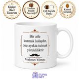 Ailenin Direği Baba Yazılı Kupa Bardak Babalar Günü Hediyesi Özel Tasarım