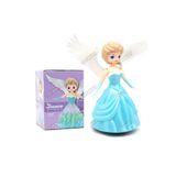 AİLENİZİN OYUNCAKCISI Frozen Karlar Ülkesi Elsa Dans Eden Sesli Işıklı Şarkı Söyleyen Pilli Oyuncak Kanatlı Bebek 19 Cm.