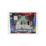 Ailenizin Oyuncakçısı MinecraftT 12’Li Figür Set Ve 12 Adet Mıknatıslı Manyatik Blok Küp Yeni Model 12 Mini Maykıraft